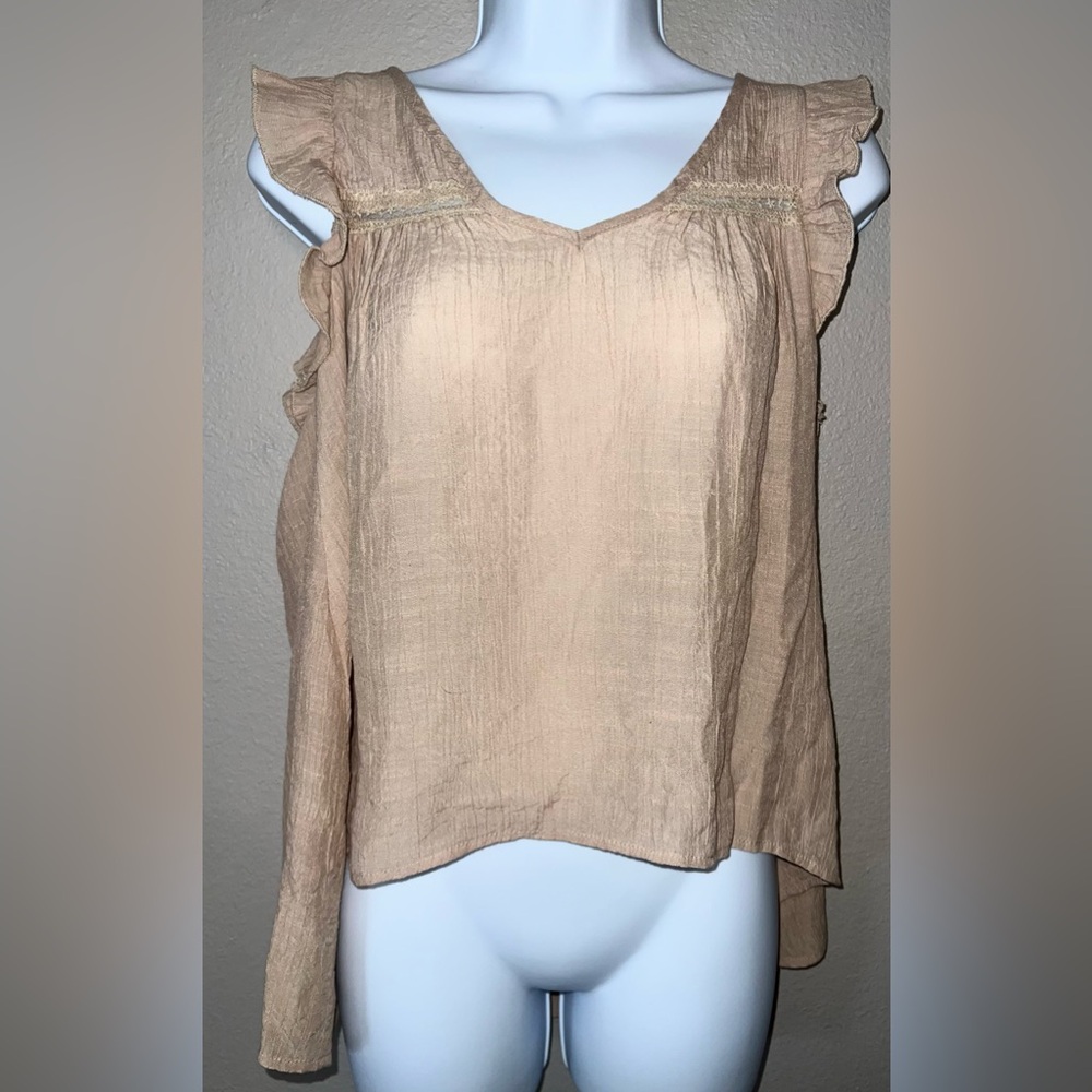 Hi Low Lace Detail Blouse size medium